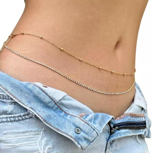 Image of VAMA FASHIONS Sexy Stone Hip Belly Chain Saree Waist belt karddhani vaddanam Bikni Kamarbandh Body Kamarchain Kamarband for women Girls