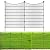 10 Panels Decorative Garden Fence with Gate, 40 in(H) X 23.6 ft(L) Dog Fence Outdoor for Yard, Animal Barrier Fence No Dig, Rustproof Metal Garden Edging Fence and Borders, Temporary Fencing Stakes