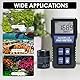 DANOPLUS PAR-Meter, PAR-Meter für Riffaquarium, IP68 wasserdichtes Aquarien-PAR-Meter, 400-700 nm Spektralbereich, PPFD-Meter mit Datenlogger, 94 cm (37 Zoll) Teleskopstange, 2 m (79 Zoll) Sensorkabel