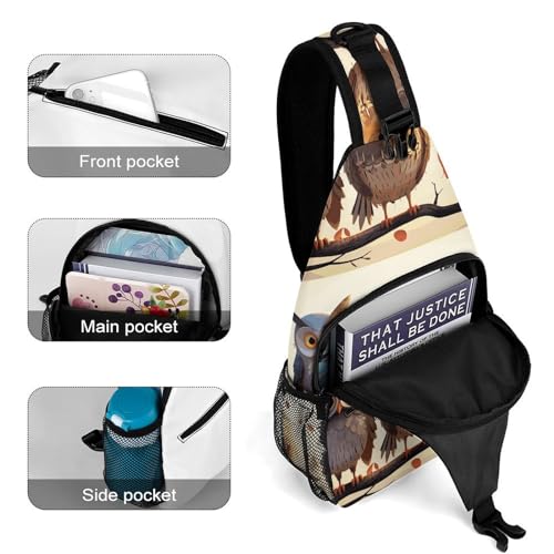 Bolso cruzado tipo sling para viaje y senderismo miniatura 4