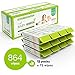 Yugi Green Baby Wipes – Unscented, Compostable, Biodegradable, Plant-Based, Fragrance-Free, for Sensitive Skin & Babies – 12 Packs of 72 (864 Count)