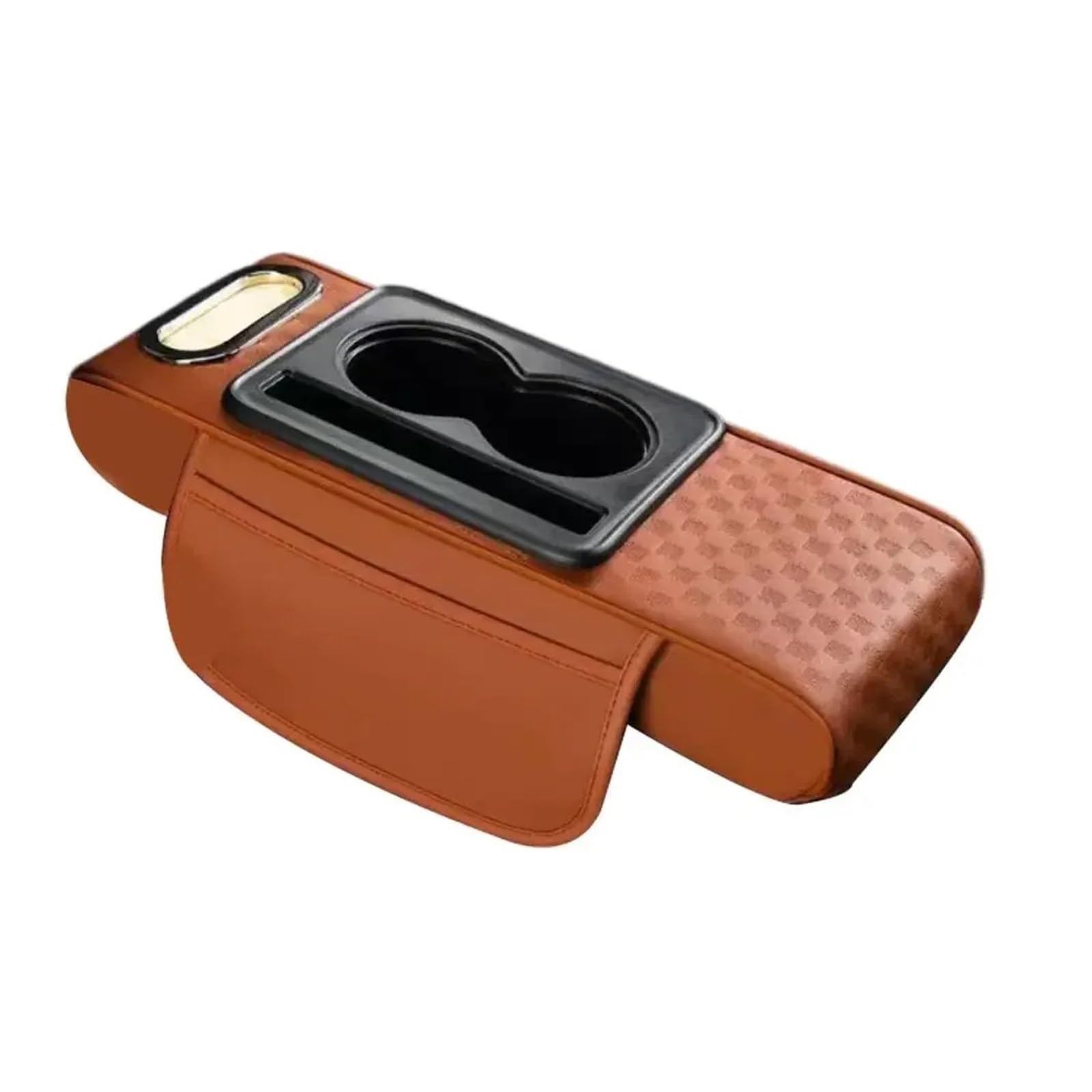 HIVZIVCCIK Armrest Storage Box Universal Center Console Heightening Armrest Cushion Multifunctional Storage Box With Tissue Bag Car Interior Daily Organizer Center Console Organizer Tray(1)