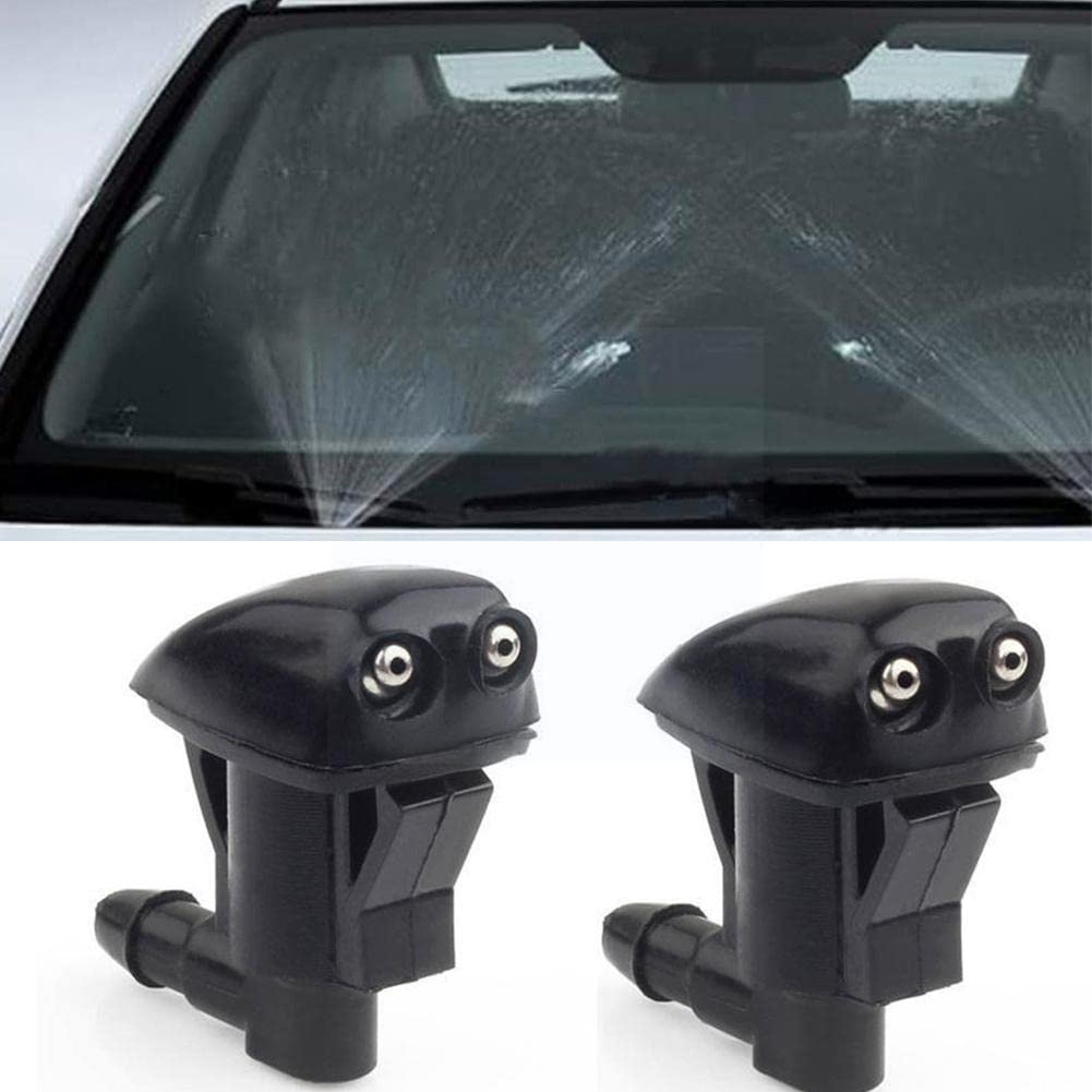 Pair of Windshield Washer Spray Nozzles - Car Windscreen Jets for Toyota and for Jeep Vehicles