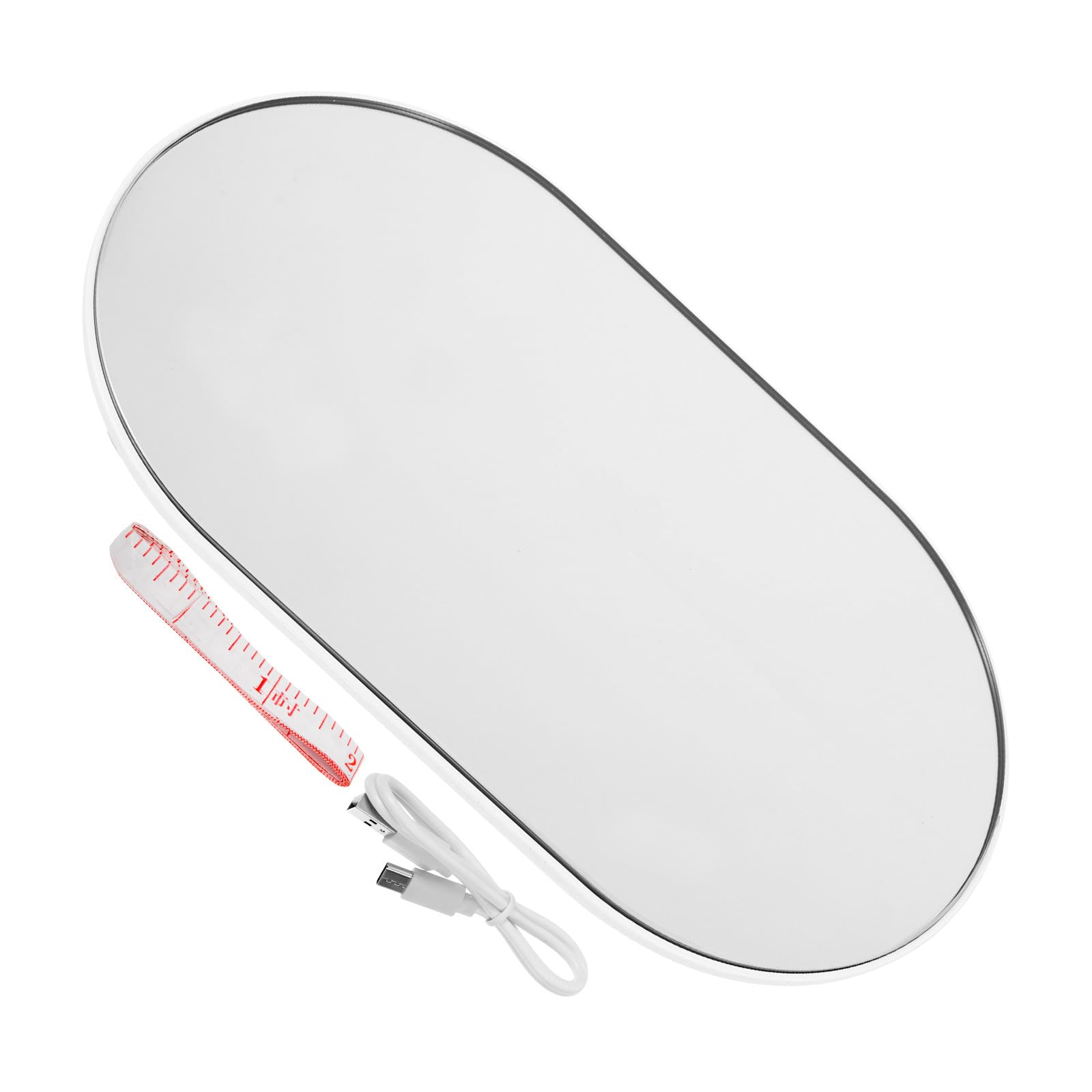 Angoily Báscula Electrónica de Peso Corporal Recargable, Portátil y Mini 26x15 Cm Pantalla Digital para Uso Doméstico y Viaje, Balanza Precisa para Control de Peso y Salud
