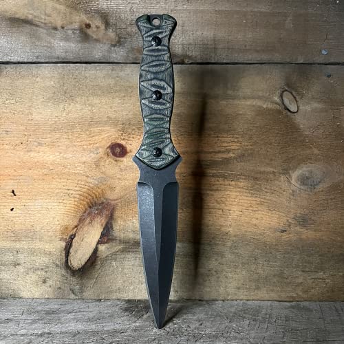 Black Sierra Tactical Dual Edge Knife Kit, Fixed Blade Build Your Own Knife Kit For Outdoor, Tactical Knife, Survival, Camping Knife, Fishing Knife, Perfect For The Outdoorsman And Hobbyist Alike #TOP3