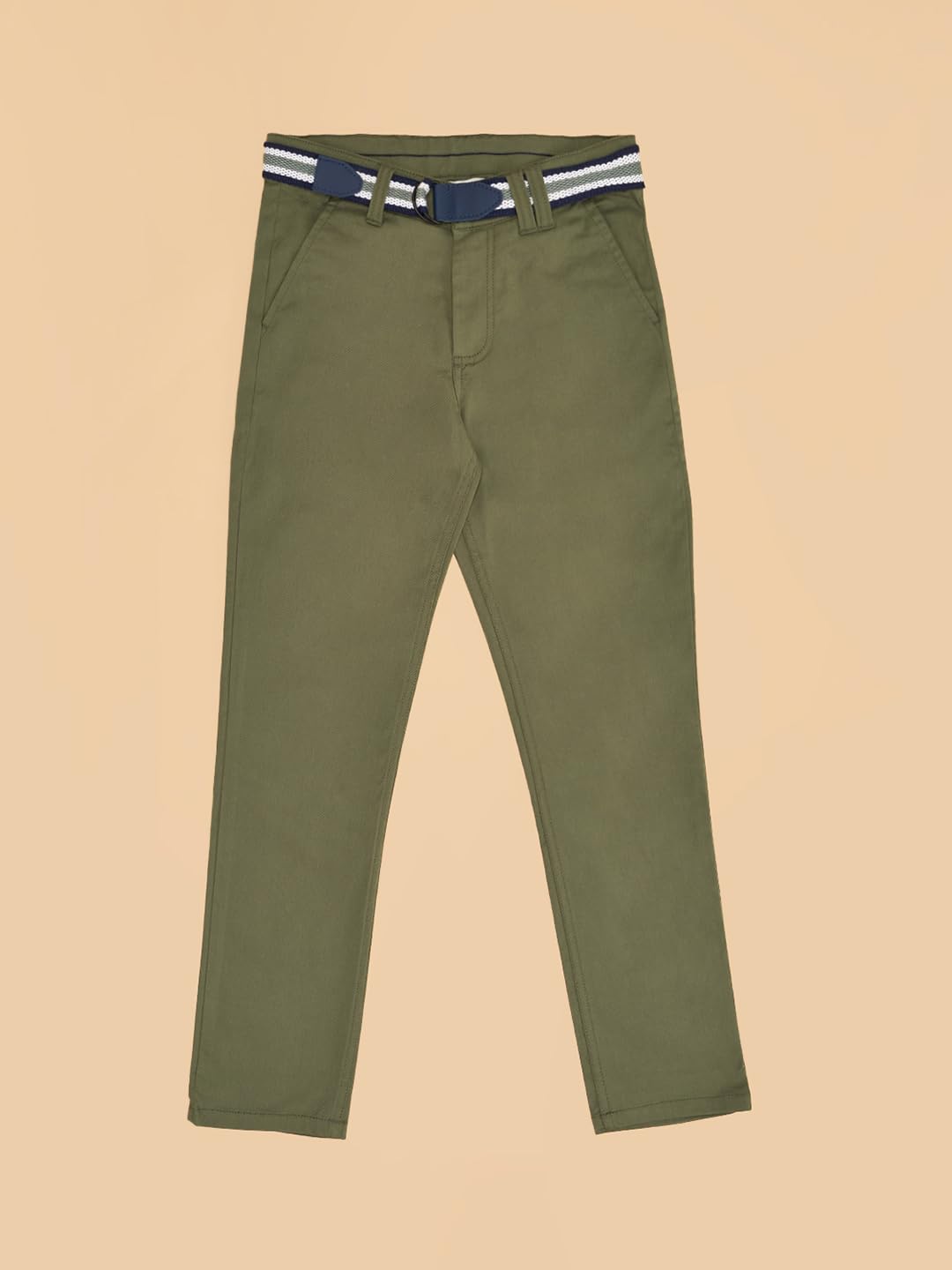 Pantaloons Junior Boy's Olive Trousers,Deep Olive,11-12 YRS 1