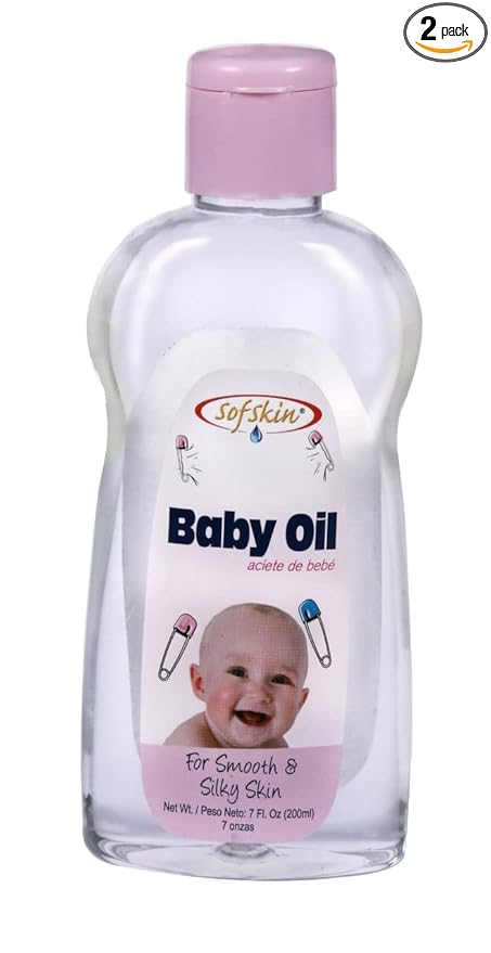 SOFSKIN (American Brand) Baby Oil (Perfumed) 110 ml (Pack of 2) - Pure & Safe, pH 5.5 - No Skin Allergy