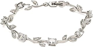 YouBella Jewellery Stylish Silver Plated Leaf Style Bracelet for Girls and Women (YBBN_91899A) (Silver) Price In India