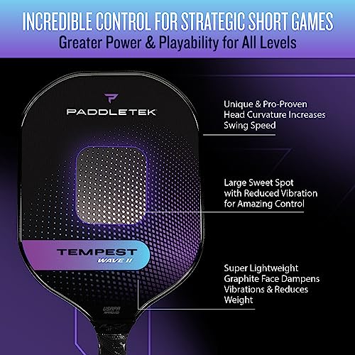 Paddletek Tempest Wave II Pickleball Paddle