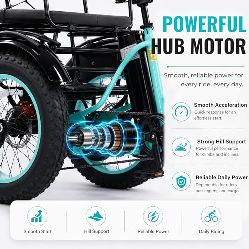 Two Seater Folding Electric Trike