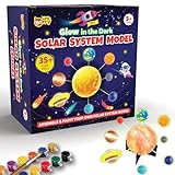 Little Berry DIY Solar System Model Kit for Kids 5-12 Years | Educational Science Toy for School Projects & Home Learning | Glow in The Dark Art & Craft Kits