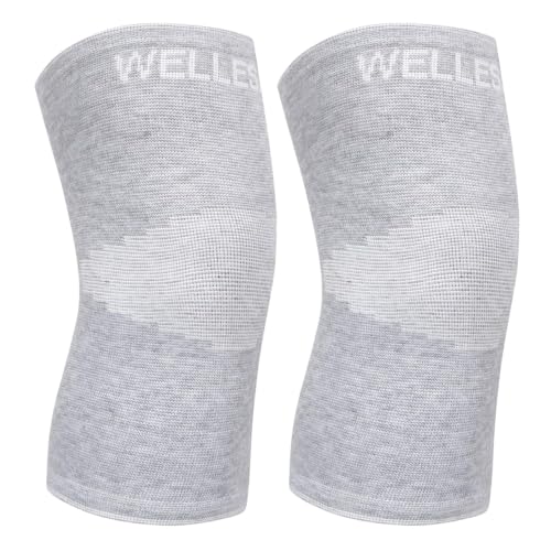 Image of WELLESA Knee Cap Support for Men & Women | Pain Relief Brace | Breathable & 4-Way Stretch | Compression Knee Sleeve for Sports, Gym & Injury Recovery (WL-003, S)