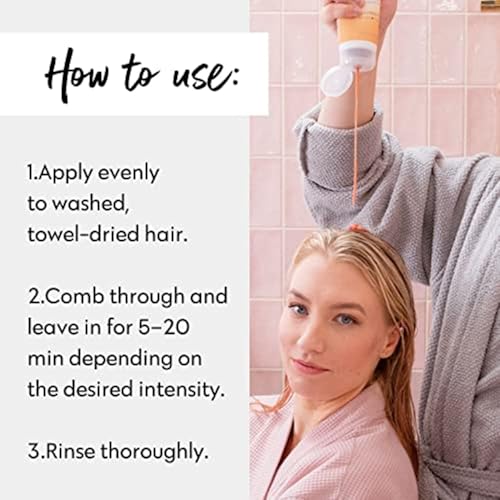 Image of FOUR REASONS Color Mask, Caramel (27 Colors) - Hair Gloss & Color Depositing Conditioner - Semi Permanent Hair Toner for Color-Treated Hair Color For Women - Vegan & Cruelty-Free - 6.76 fl oz