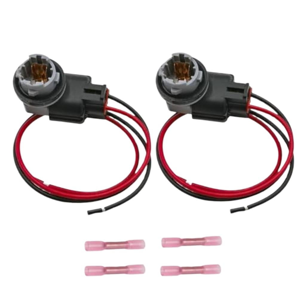 Rear Bumper Bulb Socket Wiring Connector Pigtail Harness 2 Pieces for Tacoma 2005-2007 OE Part Numbers 90075-60005 and 9007560005