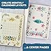 Transparent Monthly Planner Stickers - 12 Clear Sticker Sheets with Beautiful Watercolor Stickers & Undated Calendar Sticker Months - Planner, Scrapbooking and Journaling Supplies (Floral)