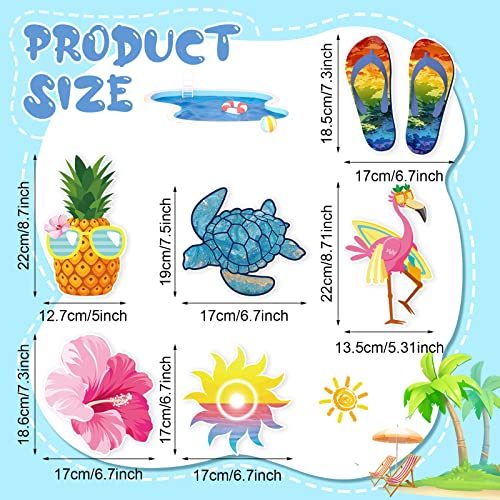 Magnéticos decorativos para puerta crucero verano 6 piezas miniatura 2