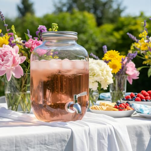 Wilhelm Sell® Zapfhahn aus Edelstahl 304 (16 mm Gewinde) mit Zubehörset - Ersatzhahn für Getränkespender, Saft, Kombucha, Bier, Wein - rostfrei, lebensmittelecht