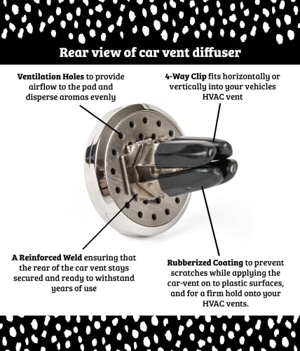 Wild Essentials Tree Of Life Essential Oil Car Vent Diffuser Kit With Lavender, Lemongrass, Peppermint, Orange Oils,, Stainless Steel Locket Pendant With 8 Color Refill Pads, Customizable Color Changing Air Freshener For Aromatherapy #TOP1