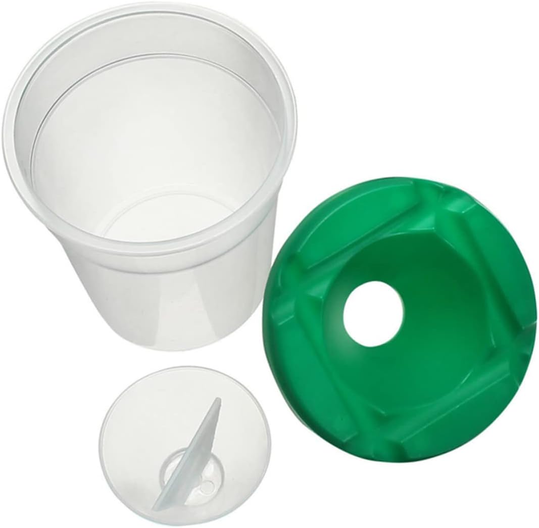 6pcs Plastic Paint Cups Lids Leakproof Spill Boys and Girls Cups for Painting Palette Art Supplies for Boys and Girls Drawing Random Color
