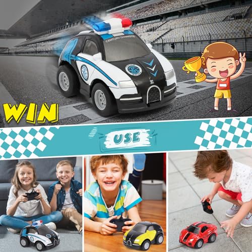 Coche de Policía Teledirigido Niños, Juguetes Niños 2 3 4 Años 2.4GHz Coche Teledirigido Pequeño Coches Juguetes Niños Niñas de 2 Años Regalos, Blanco 5 Coche De Policía Teledirigido Niños, Juguetes Niños 2 3 4 Años 2.4ghz Coche Teledirigido Pequeño Coches Juguetes Niños Niñas De 2 Años Regalos, Blanco