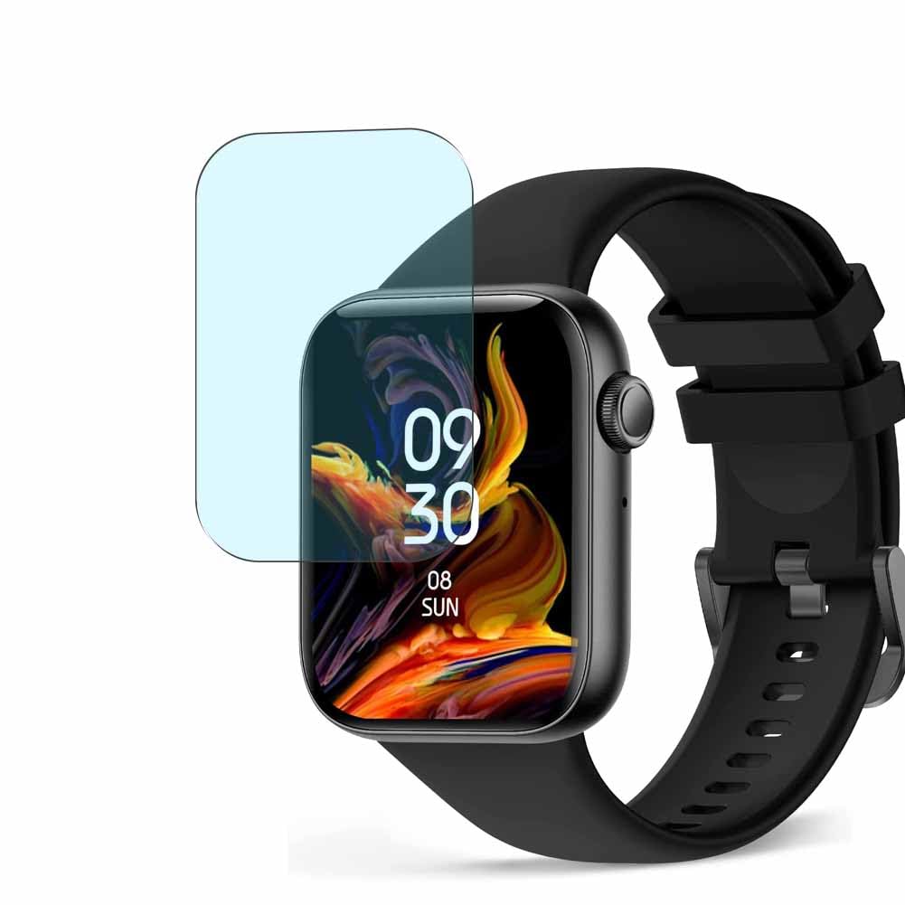 [3 Pack] Synvy Anti Blue Light Screen Protector, compatible with HOETEK L31 1.85" Smart Watch Smartwatch Guard Skin [ Not Tempered Glass Protectors ]
