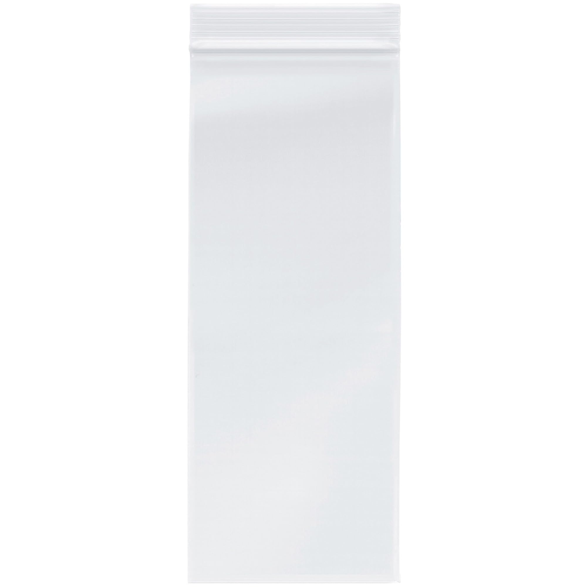 Plymor 4" x 10" (Pack of 100), 2 Mil Zipper Reclosable Plastic Bags