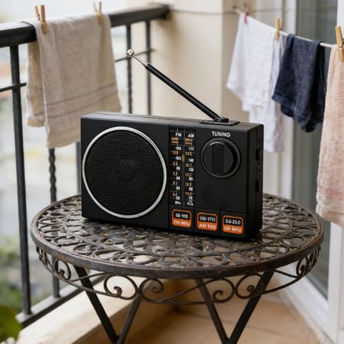 Radio portátil Tangxi FM AM SW con antena retráctil miniatura 5