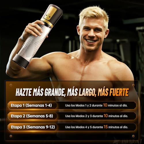 Miniatura 4 de Bomba De Pene Masturbador Juguetes Sexuales - Masturbádores Masculino Electrónico Con 5 Modos De Succión Fuertes Y 3 Fundas De Silicona Alargador De Pene Sex Toys Juguetes Eróticos Para Hombre Pareja