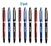 TONOS Jw.org Pen Metal Clip Top Ball Point Black Ink Fine Tip Executive Pen with Insert Cover for Gifting Colors- Pack of 12