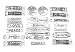 Kinteshun Inspiration Words Lettering Charm Pendant Connector Bracelet Bead Linker Charm for DIY Jewelry Making(23pcs,Antique Silver Tone)