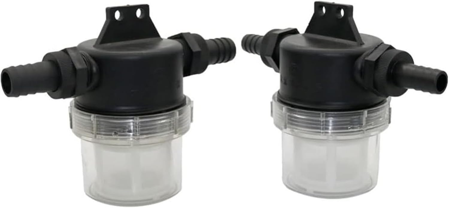 water pipe strainer inline filter, 1Pcs 20mm 25mm 40 Mesh Large Flow Filter, Transparent Water Pipe Pre-Filter Garden Irrigation Agricultural Supplies(25mm)