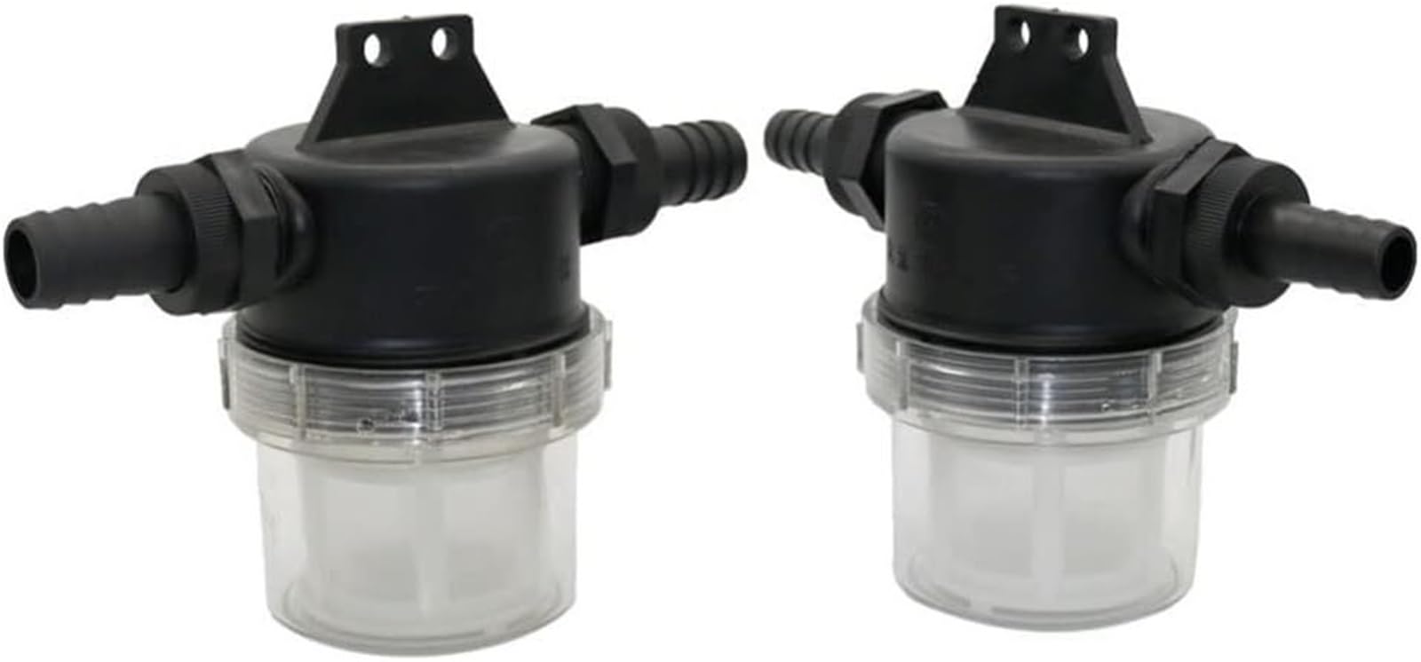 Filtros para tuberías Filtro de bomba agua alto caudal for hidrolimpiadoras (20 mm y 25 mm), prefiltro transparente malla 40 for riego jardines uso agrícola(25mm)