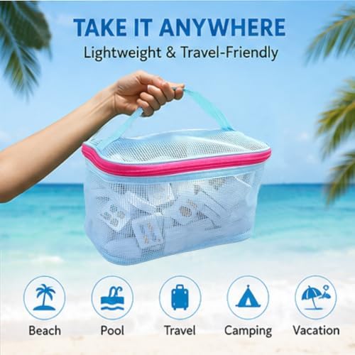 SSKKBX Floating Mahjong Set for Pool & Outdoor Games–Waterproof Mahjong Tiles,Lightweight & Long-Lasting Floating Design, Travel Game Set for Beach, Pool Party & Family Fun (ocean3) — view 5