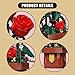 EITOLNR Roses Flowers Botanicals Building Sets,Artificial Plants Bonsai Building Blocks Toys for Adults,Indoor Home Office Decor,Valentine Day Birthday Gift for Adults Women,Girls Age 8-12(307Pcs)