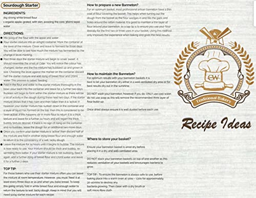 5Rivers Banneton Bread Proofing Basket - Sourdough Proofing Basket - Banneton Proofing Basket Set Of 2 - Bread Making Tools And Supplies - Proofing Baskets For Sourdough Bread Baking - Bread Making #TOP7