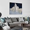Dark Fantasy Art Wall Art Poster, Neutral Luxury Canvas Print for Living Room Bedroom,Inspired by Edmund Dulac The Dreamer of Dreams 12x12inch(30x30cm) #2