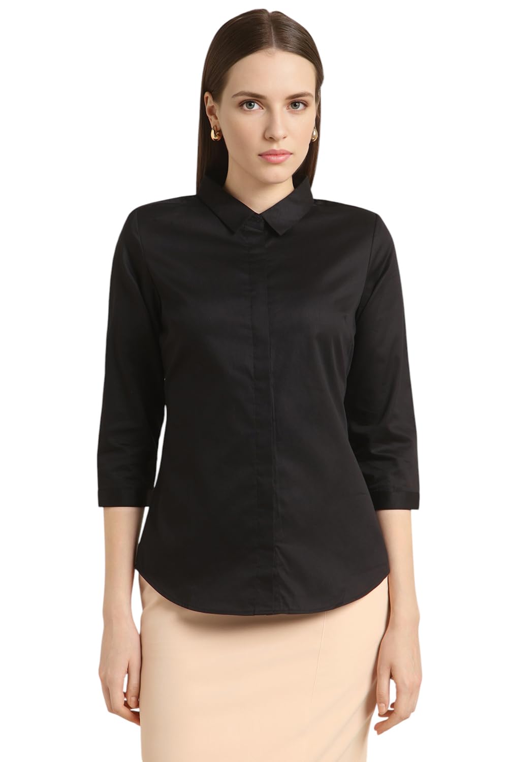 van heusen Women's Solid Regular Fit Shirt-picture-10