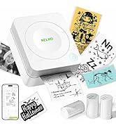 Duokon Mini Imprimante Bluetooth Mini Imprimante D'étiquettes, Codes à