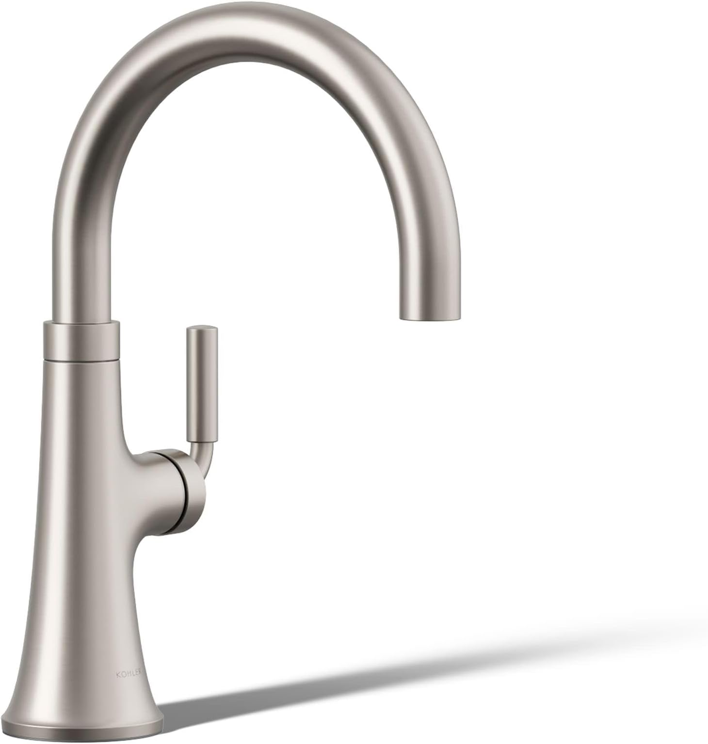 Kohler 23767-VS Tone Single Handle Kitchen Bar Faucet, Prep Sink Faucet, Wet Bar Faucet, Faucet for Bar Sink, Vibrant Stainless