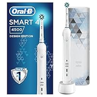 Oral-B Spazzolino Elettrico Ricaricabile Smart 4 4500 Bianco. Edizione Design con Esclusiva Custodia...
