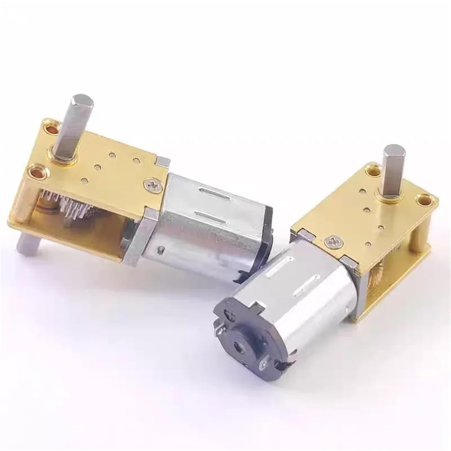1pcs N20 Gear Motor DC 3V 6V 12V 4-381RPM High Torque Metal Electric Gear Reduction Motor Slow Speed Gear Motor Gearbox(Dual-Shaft,6V 34rpm)