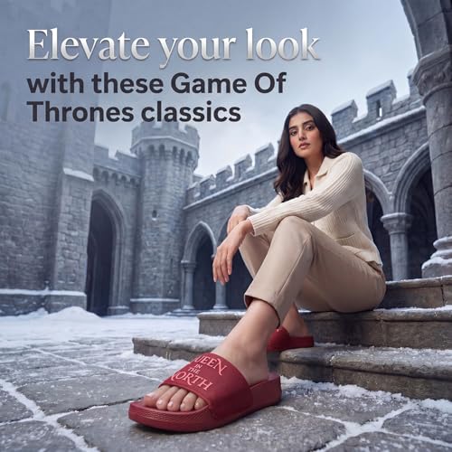 Image of YOHO Sliders for Women | Comfortable and Lightweight Slides | WB Cartoon & Comic Characters: Tom & Jerry, Big Bang Theory, Friends, Games of thrones and Wonder Woman Footwear for Girls