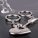 Lover His Her Keychain Keyring Couples - Cupid Arrow/I Love You Heart/Key 4EVER Gifts for Women or M