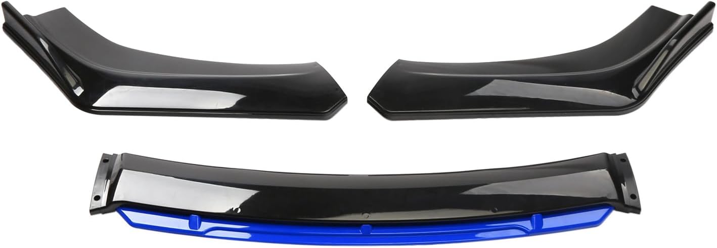 Car Front Bumper Lip,Compatible with Audi S3 S4 S5 S6 S7 S8 SQ2 SQ5 SQ7 SQ8,Chin Bumper Diffuser,A-black-blue