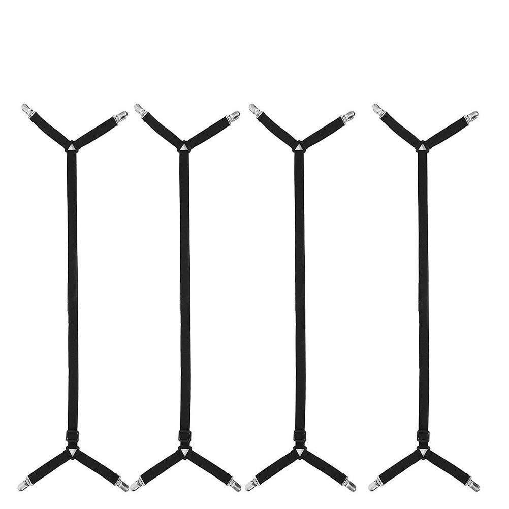 FOMIYES Sofa Cover Fixing Clamp 4pcs Bed Sheet Holder Metal Bed Sheet Gripper Duvet Fasteners Spiral Pins for Upholstery Bedskirt Pins