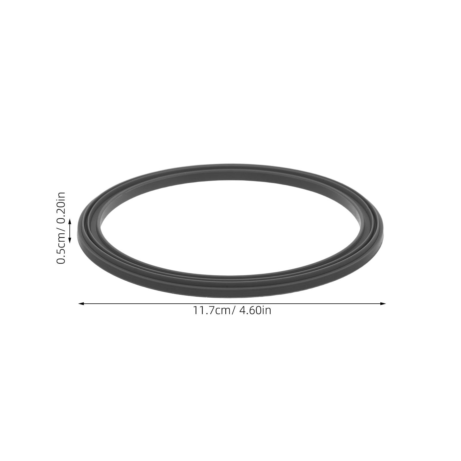 Lot de 2 joints d'étanchéité en silicone pour sorbetière - Anti-fuite - Compatible avec Ninja Creami - Accessoire de rechange pour crème glacée - Joint en silicone durable