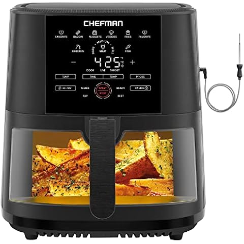 Chefman 8 Quart Air Fryer with Probe Thermometer Cover