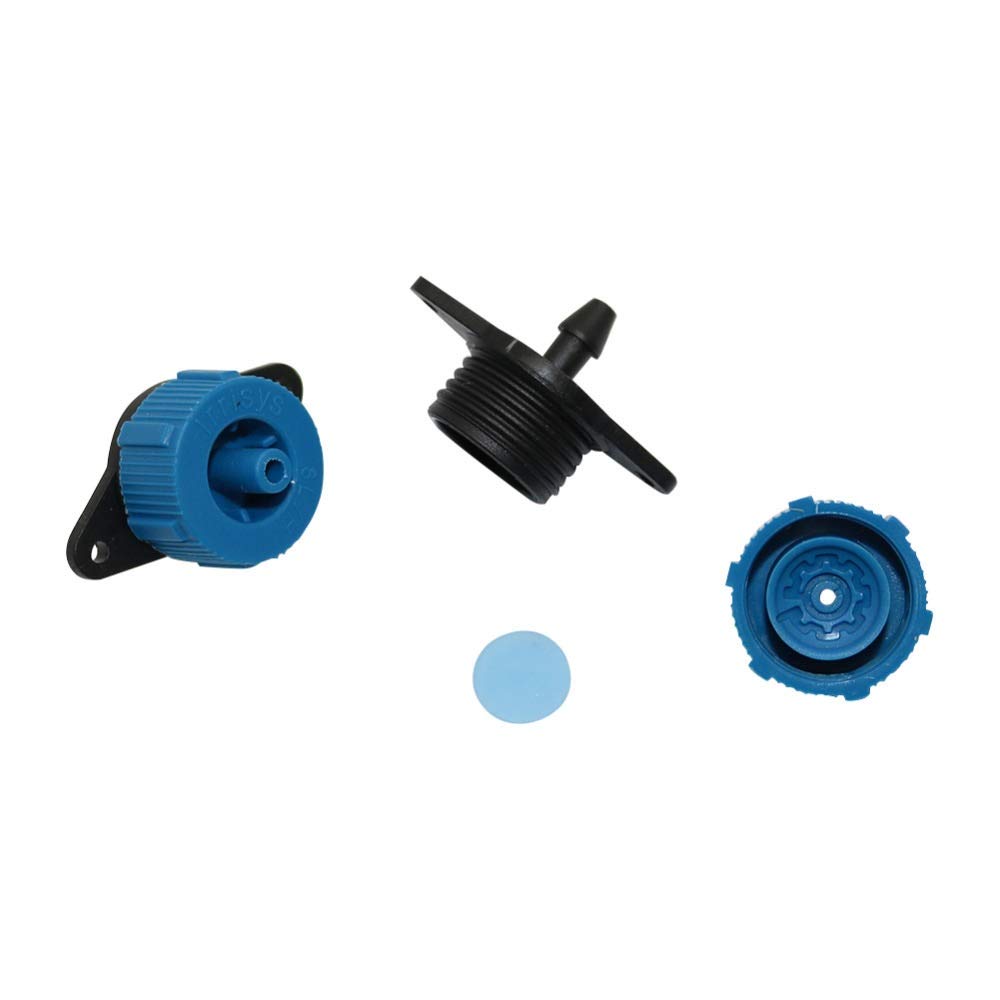 Kit de manguera de rociadores de plantas 200 piezas Jardín 4L / 8L H/H emisor de presión de compensación Gotero manguera de riego por goteo Micro Cabeza de ahorro de agua de riego con gotero