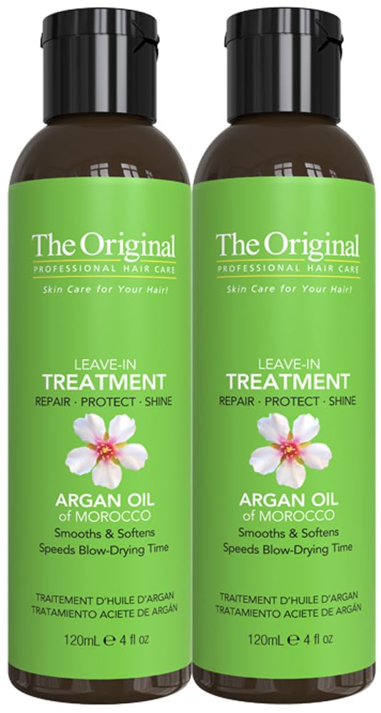 DermOrganic Original Argan Oil Leave-In Hair Treatment 4 oz (2 pack)