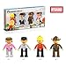 PicassoTiles Profession Character Action Figures Toddler Toy Set Pretend Play Magnet Expansion Pack Add-on STEM Construction Building Block Tile PTA02